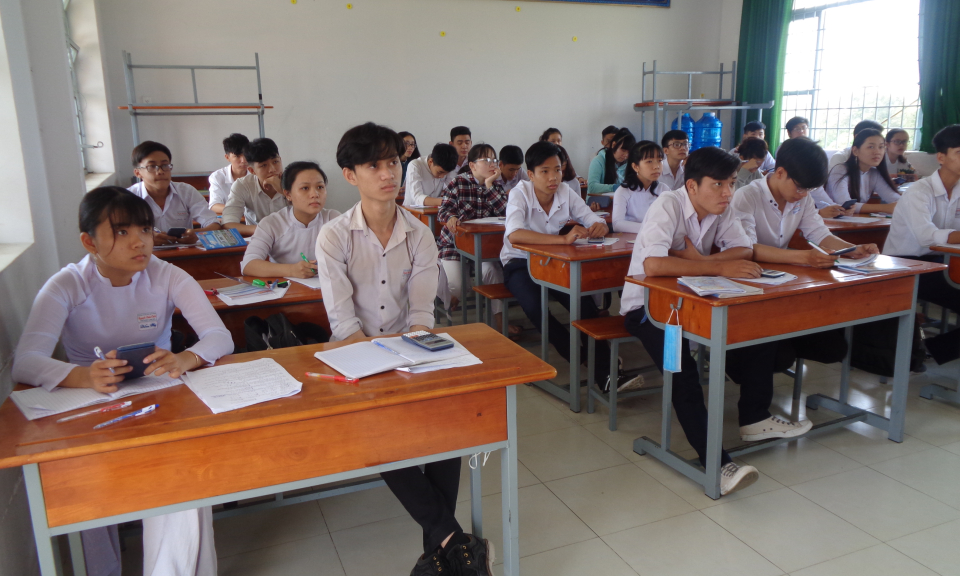 Cần Giuộc: T&iacute;ch cực chuẩn bị kỳ thi tốt nghiệp THPT quốc gia 2018