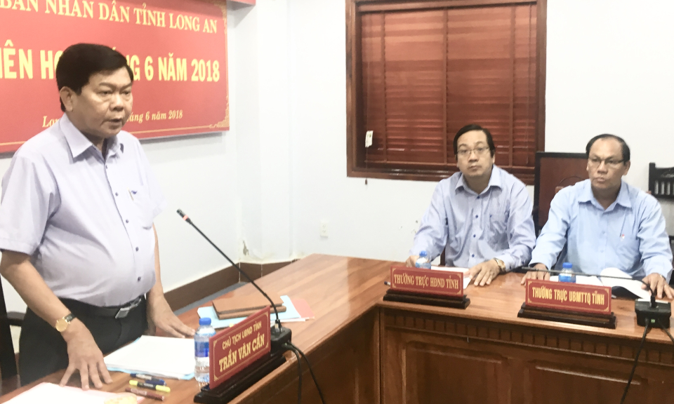 UBND Tỉnh Long An họp thường kỳ th&aacute;ng 6. 2018