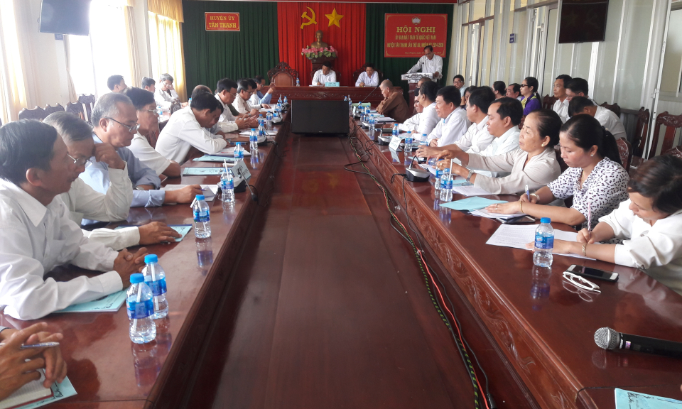 Ủy ban Mặt Trận Tổ Quốc Việt nam huyện T&acirc;n Thạnh hội nghị lần thứ 12 kh&oacute;a 8