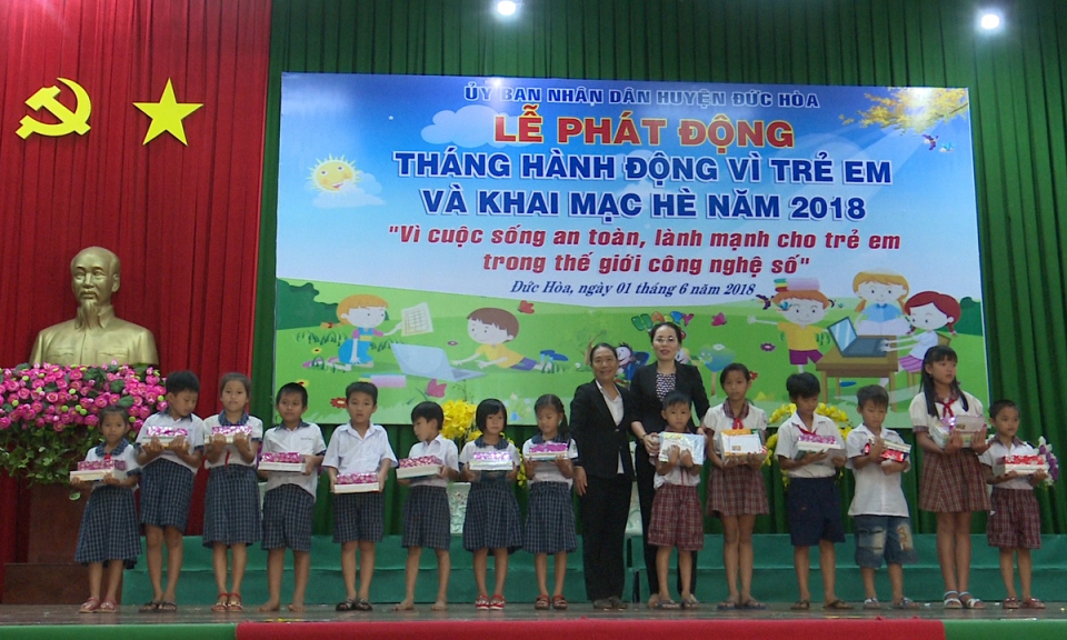 Đức H&ograve;a, Bến Lức: Họat động chăm s&oacute;c thiếu nhi trong th&aacute;ng h&agrave;nh động v&igrave; trẻ em