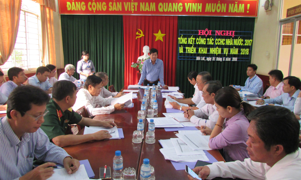 Bến Lức: Tổng kết c&ocirc;ng t&aacute;c cải c&aacute;ch h&agrave;nh ch&iacute;nh năm 2017