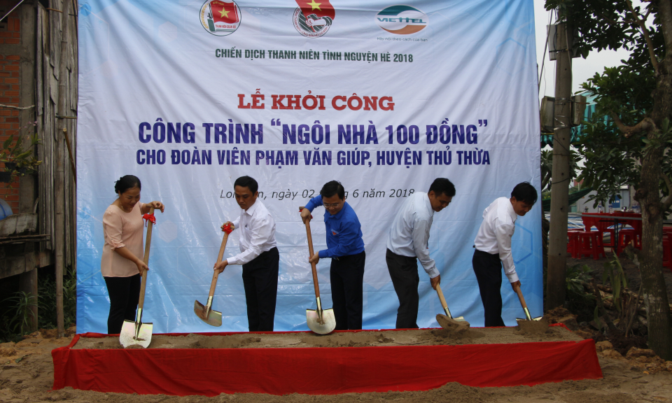 Trung ương Đo&agrave;n Thanh ni&ecirc;n cộng sản Hồ Ch&iacute; Minh khởi c&ocirc;ng x&acirc;y dựng nh&agrave; nh&acirc;n &aacute;i