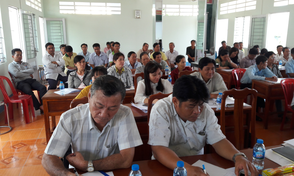 T&acirc;n Thạnh: Hội thảo truyền th&ocirc;ng Dự &aacute;n VnSAT