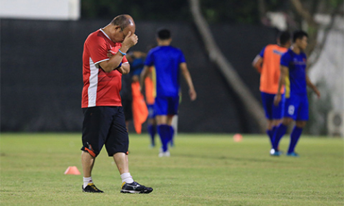 Olympic Việt Nam cấm cửa b&aacute;o ch&iacute; ở buổi tập chuẩn bị gặp Olympic Syria