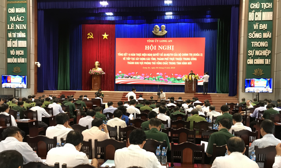 Long An tổng kết 10 năm thực hiện Nghị quyết 28 của Bộ Ch&iacute;nh trị kho&aacute; 10.