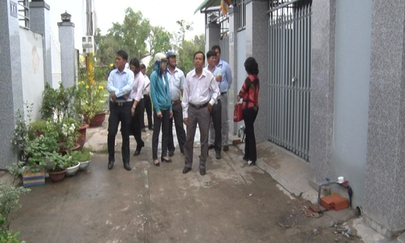 Cần Giuộc: Gi&aacute;m s&aacute;t c&ocirc;ng t&aacute;c quản l&yacute; nh&agrave; nước về đất đai x&acirc;y dựng