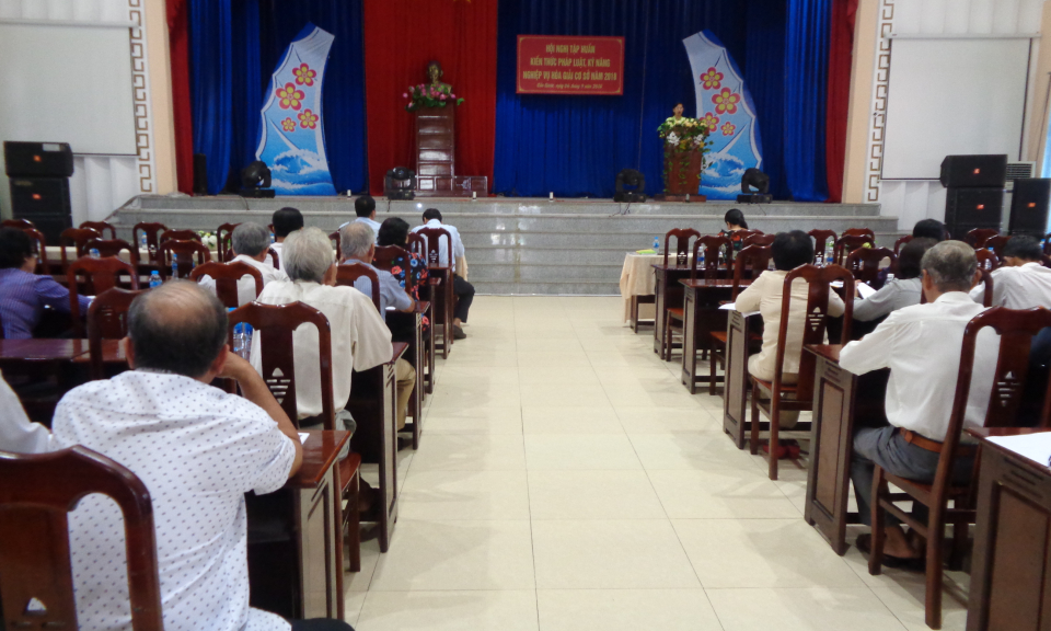 Cần Giuộc: Tập huấn kỹ năng c&ocirc;ng t&aacute;c h&ograve;a giải cơ sở