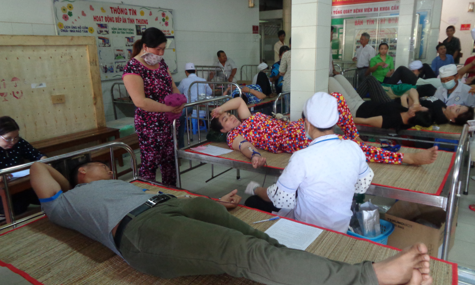 Cần Giuộc: Hiến m&aacute;u nh&acirc;n đạo