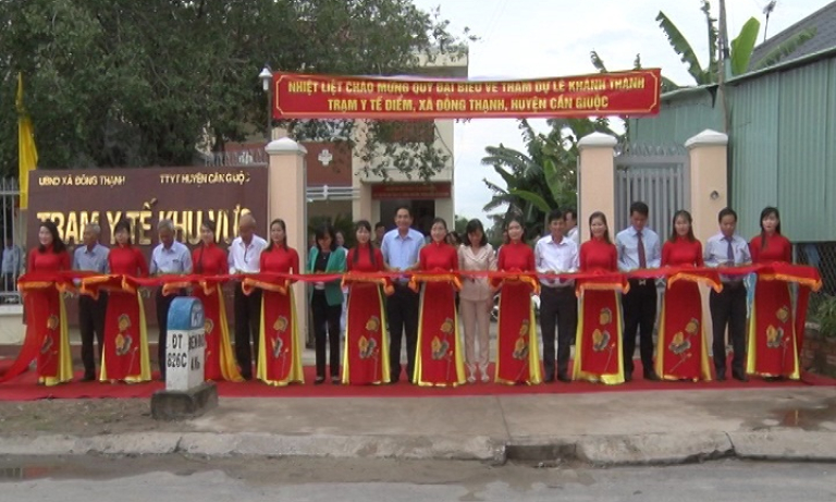 Cần Giuộc: Kh&aacute;nh th&agrave;nh trạm y tế khu vực Đ&ocirc;ng Thạnh