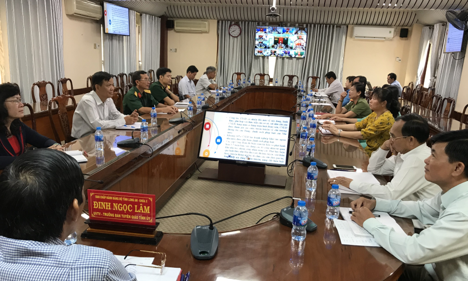 Hội nghị b&aacute;o c&aacute;o vi&ecirc;n Ban Tuy&ecirc;n gi&aacute;o Trung ương th&aacute;ng 9/2018