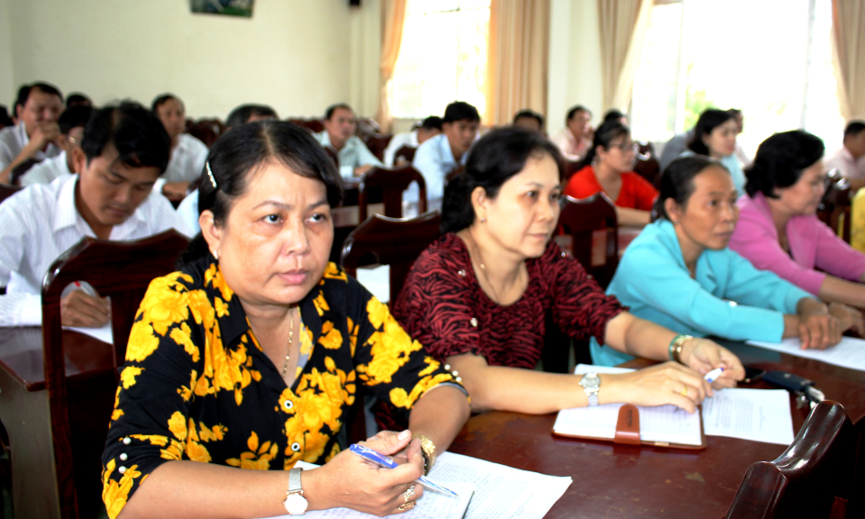 Cần Đước: Tập huấn nghiệp vụ h&ograve;a giải cơ sở v&agrave; c&aacute;c văn bản quy phạm ph&aacute;p luật