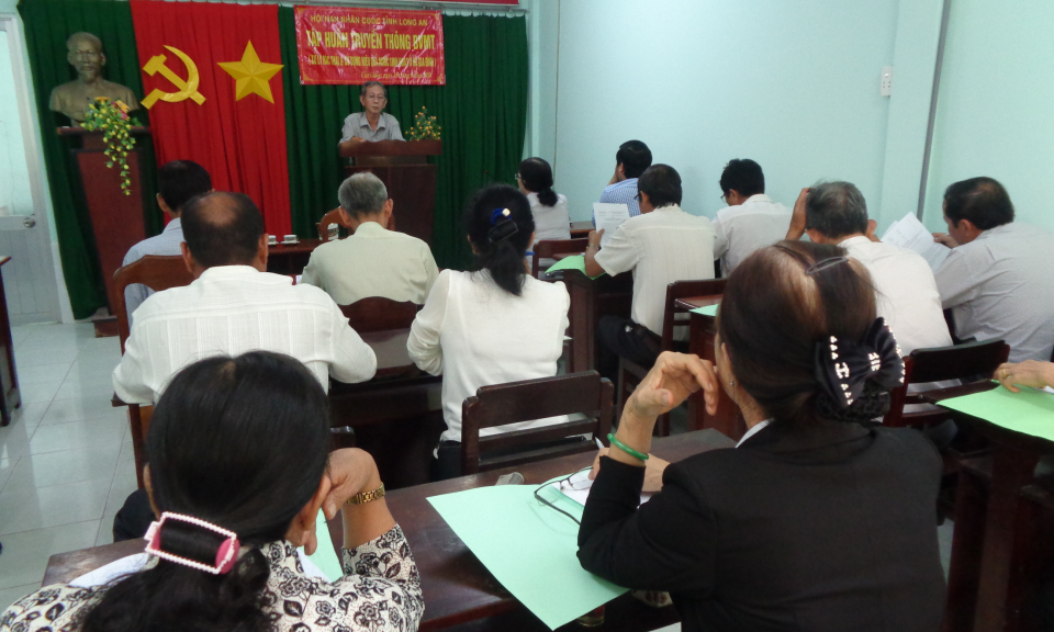 Cần Giuộc: Tập huấn truyền th&ocirc;ng bảo vệ m&ocirc;i trường