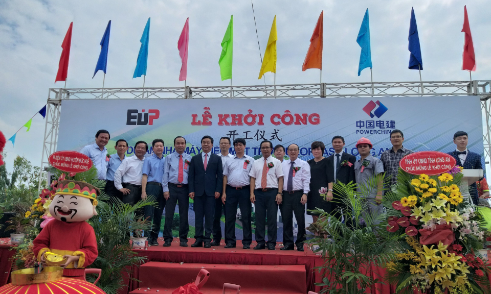 Lễ khởi c&ocirc;ng Nh&agrave; m&aacute;y điện mặt trời Europlast Long An