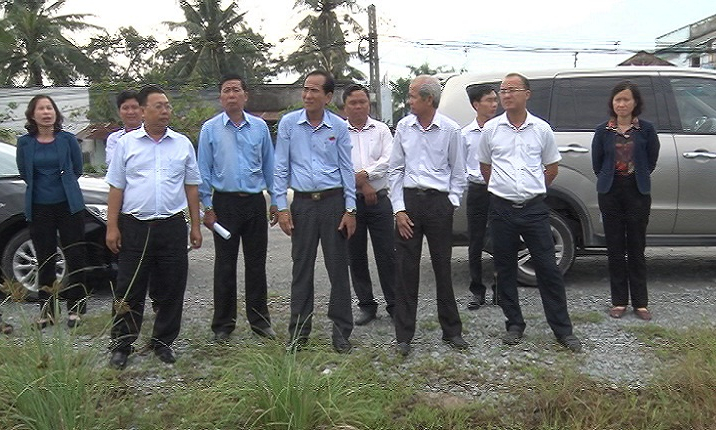 Thường trực HĐND tỉnh gi&aacute;m s&aacute;t tại huyện Cần Giuộc