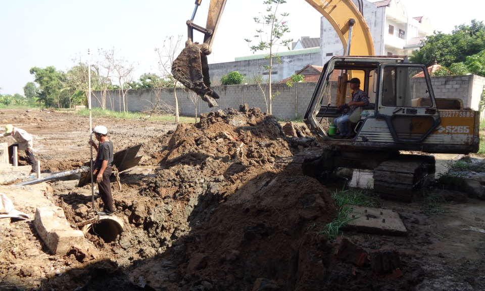 Cần Giuộc: Tập trung x&acirc;y dựng hệ thống thủy lợi, phục vụ sản xuất n&ocirc;ng nghiệp