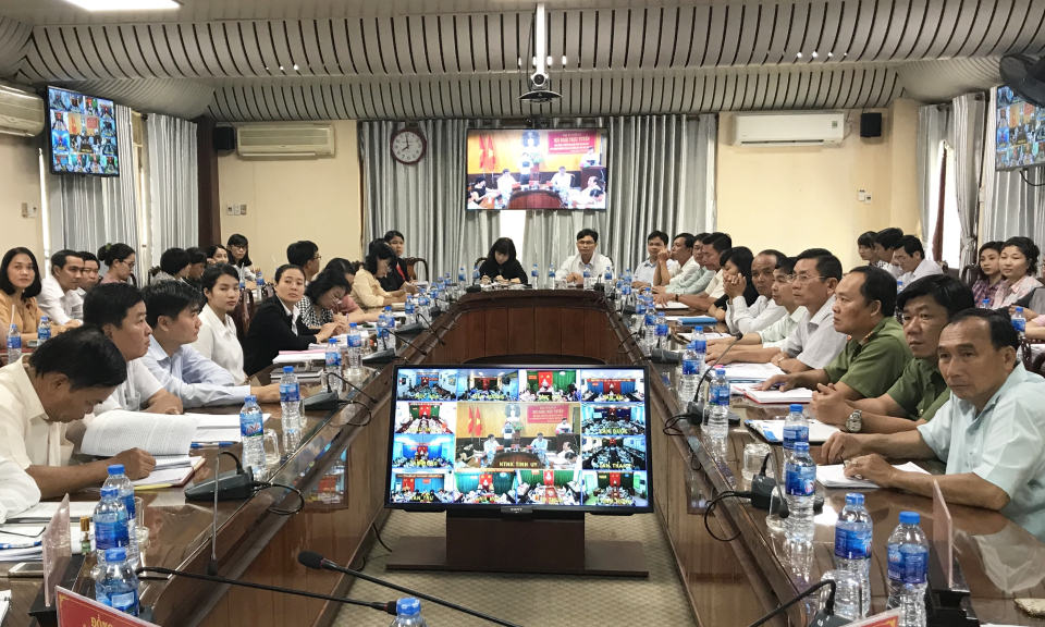 Long An: Hội nghị trực tuyến về c&ocirc;ng t&aacute;c văn thư, lưu trữ.