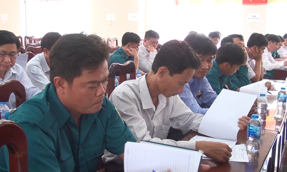 Đức H&ograve;a: Hội nghị triển khai kế hoạch huy động qu&acirc;n nh&acirc;n dự bị