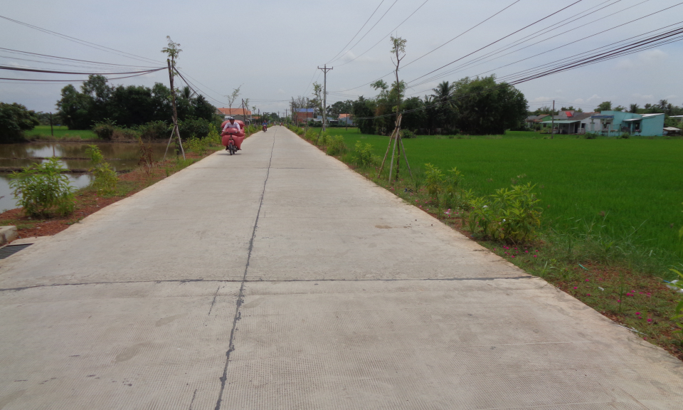 Cần Giuộc: Huy động c&aacute;c nguồn lực x&acirc;y dựng giao th&ocirc;ng n&ocirc;ng th&ocirc;n