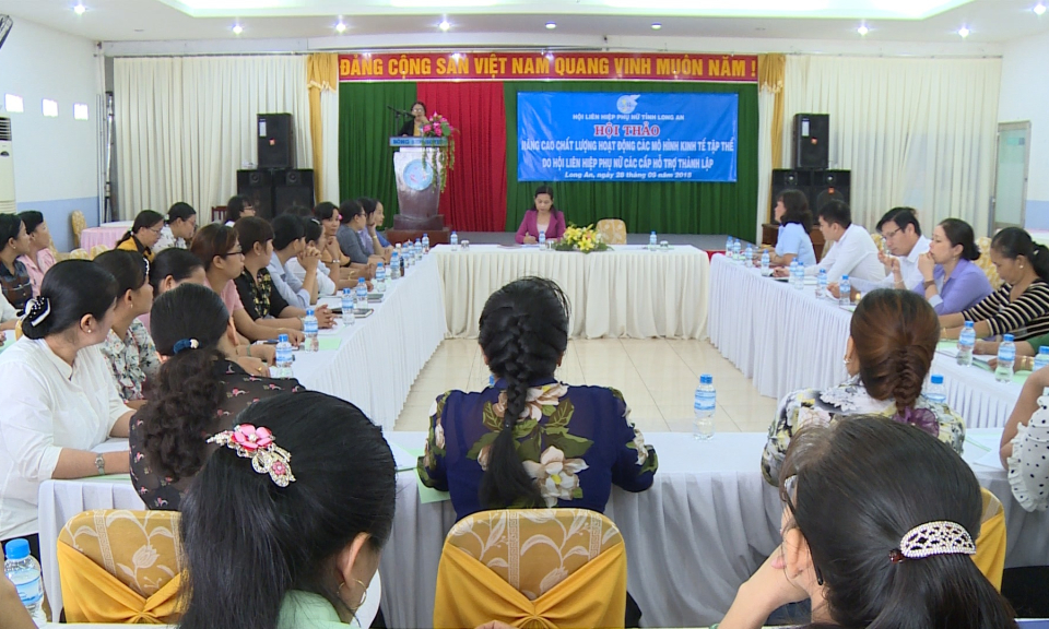 Hội thảo n&acirc;ng cao chất lượng hoạt động c&aacute;c m&ocirc; h&igrave;nh kinh tế tập thể của hội phụ nữ