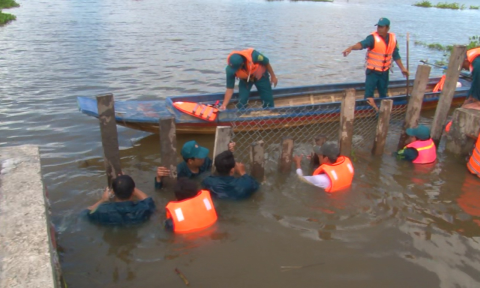 Mộc H&oacute;a: Diễn tập ph&ograve;ng chống thi&ecirc;n tai t&igrave;m kiếm cứu nạn năm 2018