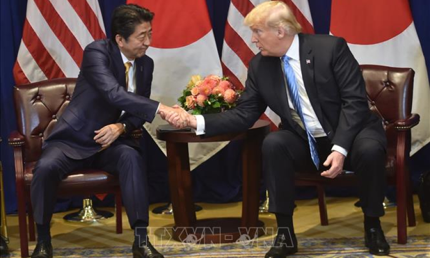 Gặp nhau tại New York, l&atilde;nh đạo Mỹ-Nhật Bản nhất tr&iacute; khởi động đ&agrave;m ph&aacute;n thương mại