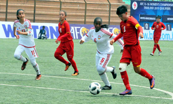 U16 Việt Nam thắng đậm trận mở m&agrave;n v&ograve;ng loại U16 nữ ch&acirc;u &Aacute; 2019