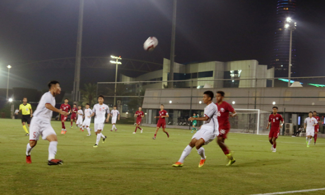 U19 Việt Nam thua đậm trận mở m&agrave;n giải Tứ h&ugrave;ng tại Qatar