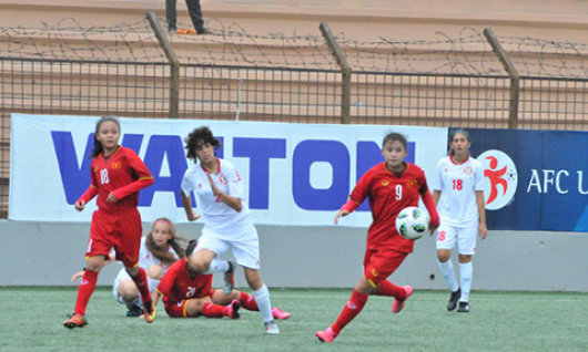 U16 nữ Việt Nam gi&agrave;nh v&eacute; v&agrave;o v&ograve;ng loại thứ 2 giải U16 ch&acirc;u &Aacute; 2019