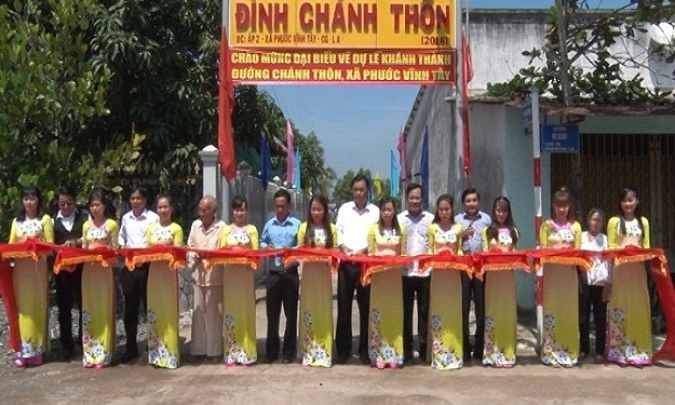 Cần Giuộc: Kh&aacute;nh th&agrave;nh đường giao th&ocirc;ng n&ocirc;ng th&ocirc;n