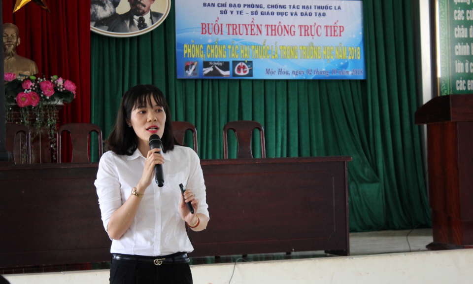 Tăng cường tuy&ecirc;n truyền ph&ograve;ng, chống t&aacute;c hại thuốc l&aacute; trong trường học