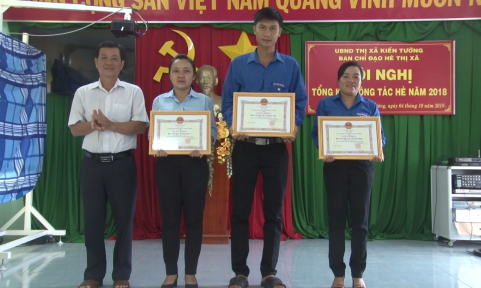 TX Kiến Tường: Tổng kết hoạt động h&egrave; năm 2018