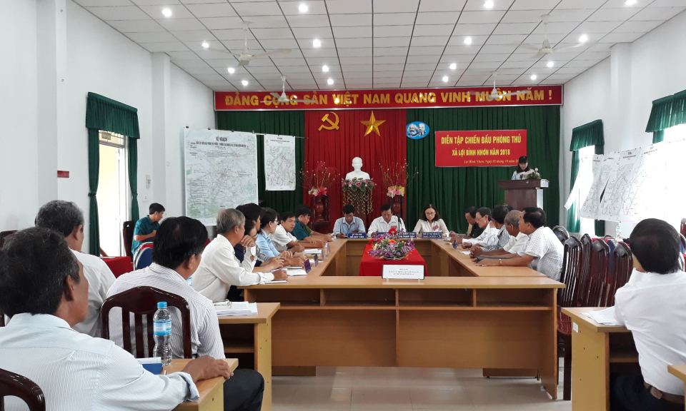 TP T&acirc;n An: Diễn tập chiến đấu ph&ograve;ng thủ năm 2018