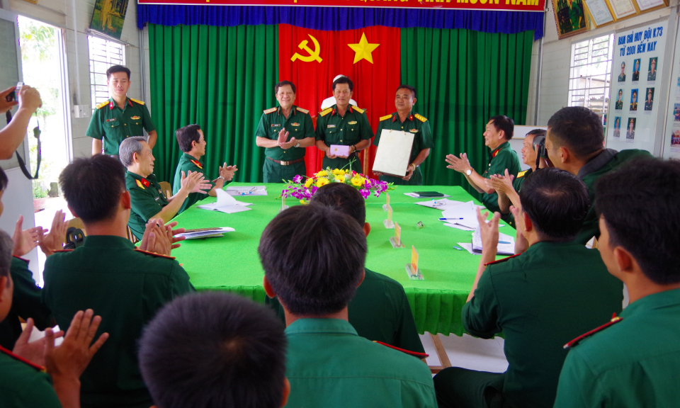 Long An: Đội K73 sẳn s&agrave;ng l&ecirc;n đường thực hiện nhiệm vụ đợt 2 giai đoạn XVIII