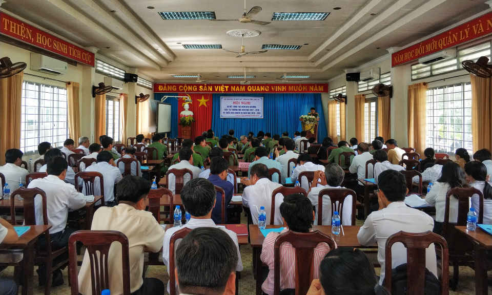 Sở GD&ĐT v&agrave; C&ocirc;ng An tỉnh triển khai c&ocirc;ng t&aacute;c an ninh, trật tự trường học