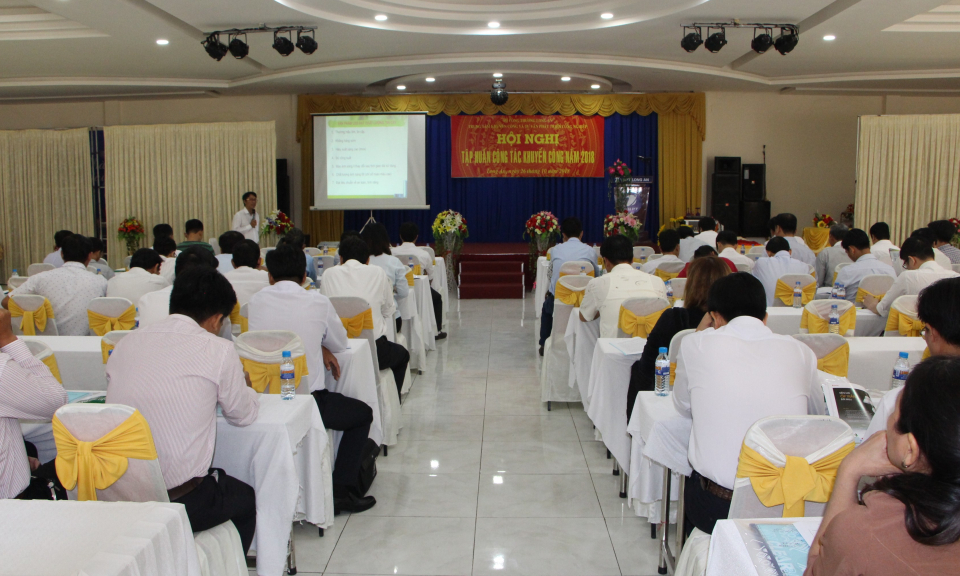 Hội nghị tập huấn c&ocirc;ng t&aacute;c Khuyến c&ocirc;ng năm 2018.