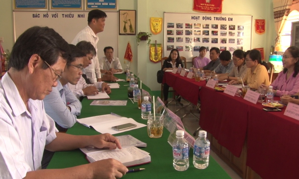 Trường Tiểu học x&atilde; bi&ecirc;n giới Thạnh Trị được c&ocirc;ng nhận lại Trường đạt chuẩn QG