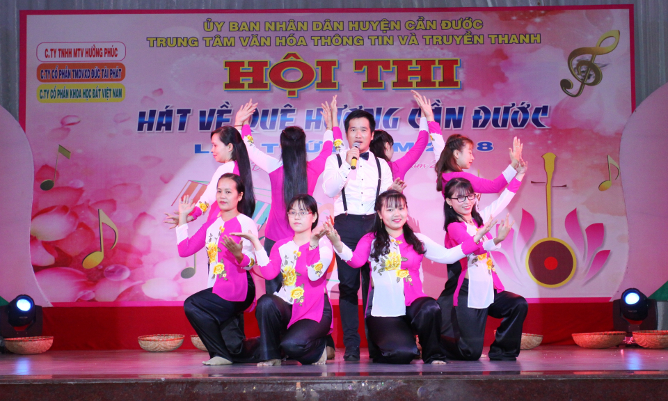 Cần Đước: Hội thi H&aacute;t về qu&ecirc; hương Cần Đước