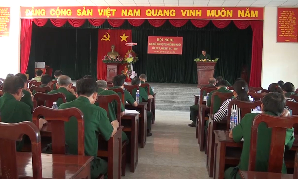 Đức H&ograve;a: Hội nghị Ban chấp h&agrave;nh Cựu chiến binh lần thứ 6, nhiệm kỳ 2017-2022