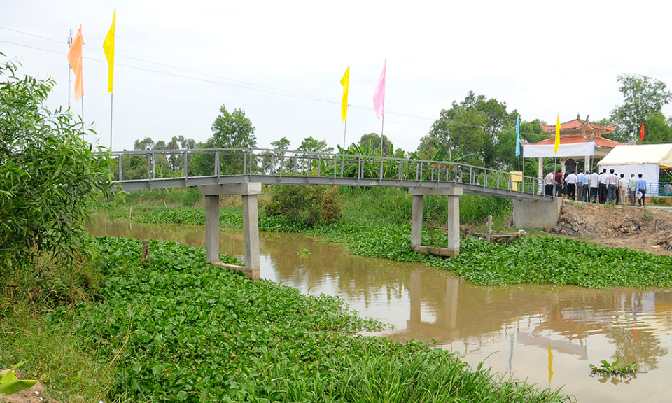 Mộc H&oacute;a: Kh&aacute;nh th&agrave;nh cầu T6 tại x&atilde; T&acirc;n Th&agrave;nh