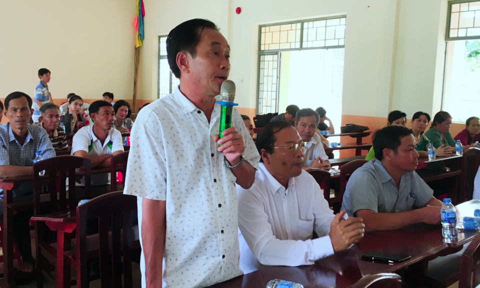 Đại biểu HĐND tỉnh tiếp x&uacute;c cử tri TP T&acirc;n An, TX Kiến Tường trước kỳ họp thứ 12