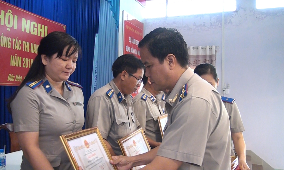 Đức Ho&agrave;: Tổng kết c&ocirc;ng t&aacute;c thi h&agrave;nh &aacute;n d&acirc;n sự năm 2018