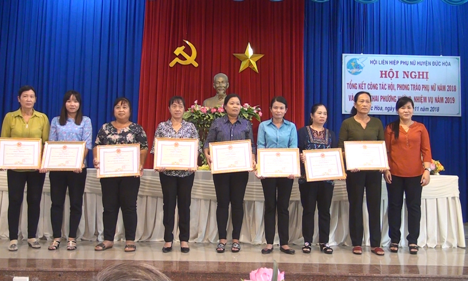 Đức H&ograve;a: Tổng kết c&ocirc;ng t&aacute;c Hội li&ecirc;n hiệp Phụ nữ năm 2018