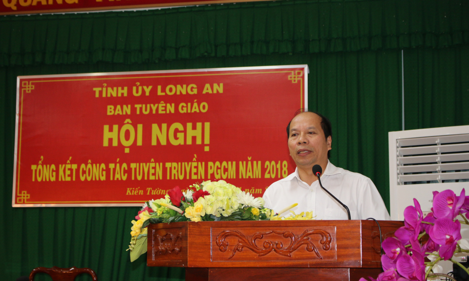 Long An: Tổng kết c&ocirc;ng t&aacute;c tuy&ecirc;n truyền ph&acirc;n giới cắm mốc năm 2018