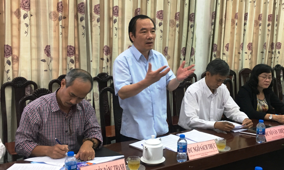 Uỷ ban Trung ương Mặt trận Tổ Quốc Việt Nam gi&aacute;m s&aacute;t tại thị x&atilde; Kiến Tường