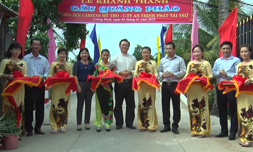 Bến Lức: Kh&aacute;nh th&agrave;nh cầu giao th&ocirc;ng n&ocirc;ng th&ocirc;n