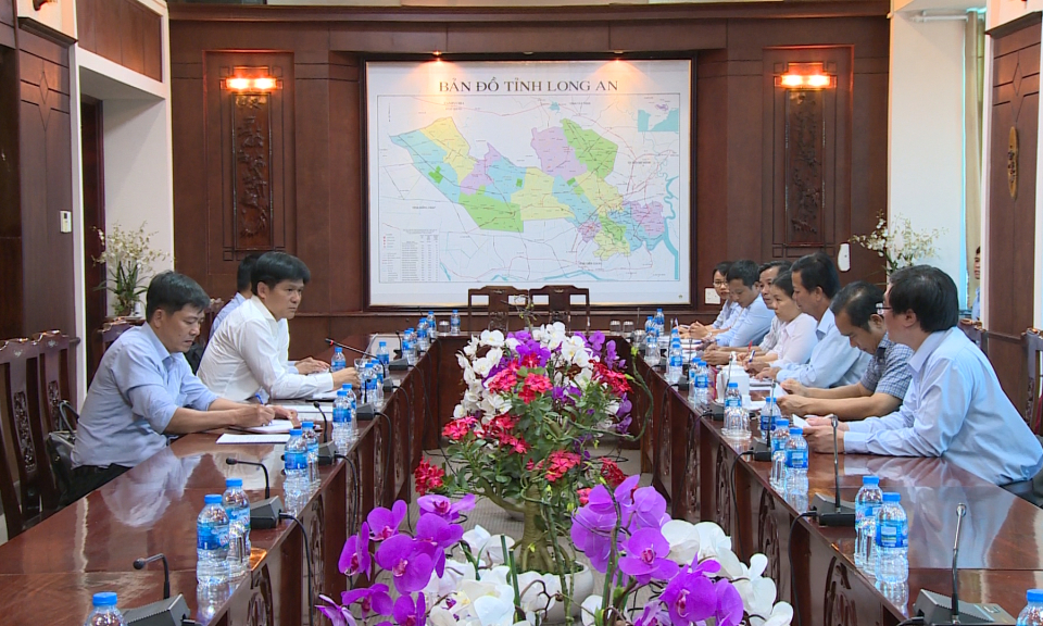 UBND tỉnh Long An l&agrave;m việc với c&ocirc;ng ty Cổ phần Nafoods Group