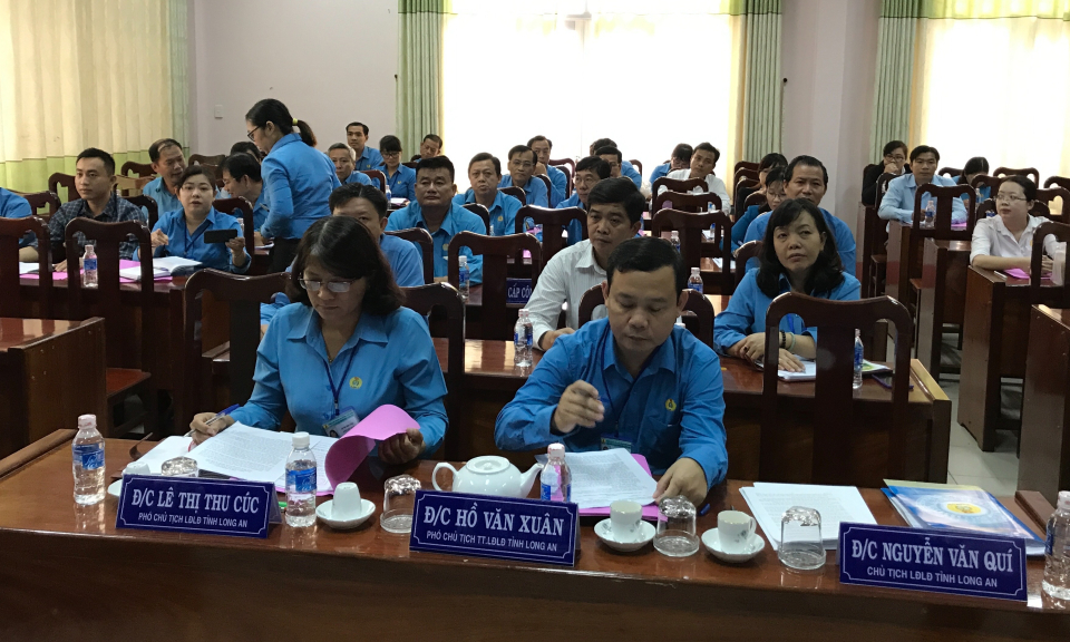 Li&ecirc;n đo&agrave;n lao động tỉnh tổng kết hoạt động năm 2018, triển khai c&ocirc;ng t&aacute;c năm 2019.