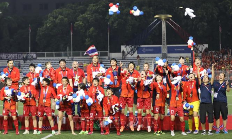 Rạng rỡ Việt Nam – H&igrave;nh ảnh Đội tuyển b&oacute;ng đ&aacute; nữ gi&agrave;nh HCV SEA Games 30