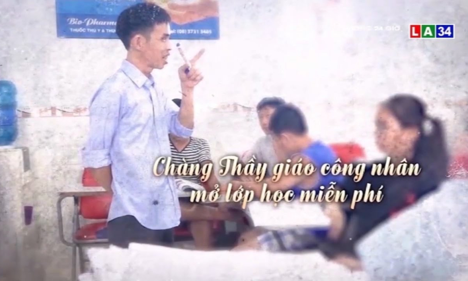 Ch&agrave;ng Thầy gi&aacute;o c&ocirc;ng nh&acirc;n mở lớp học miễn ph&iacute;