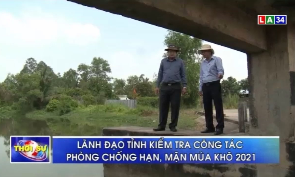 L&atilde;nh đạo tỉnh kiểm tra c&ocirc;ng t&aacute;c ph&ograve;ng chống hạn, mặn m&ugrave;a kh&ocirc; 2021